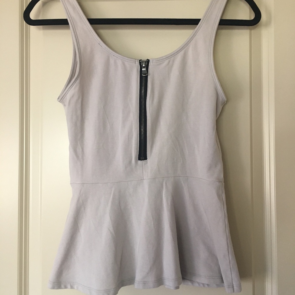 Express Nude Peplum Top